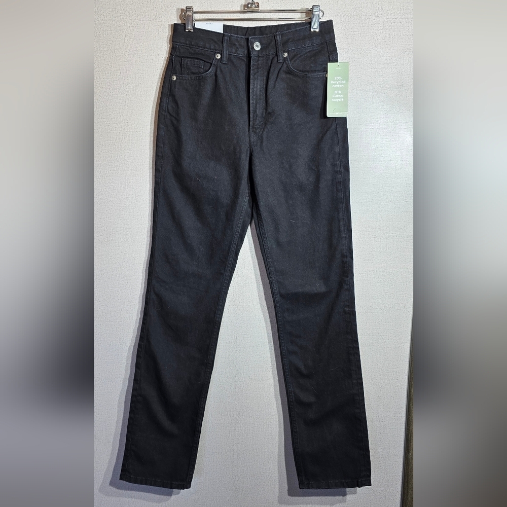 H&M Women's Straight-Leg Jeans — Black